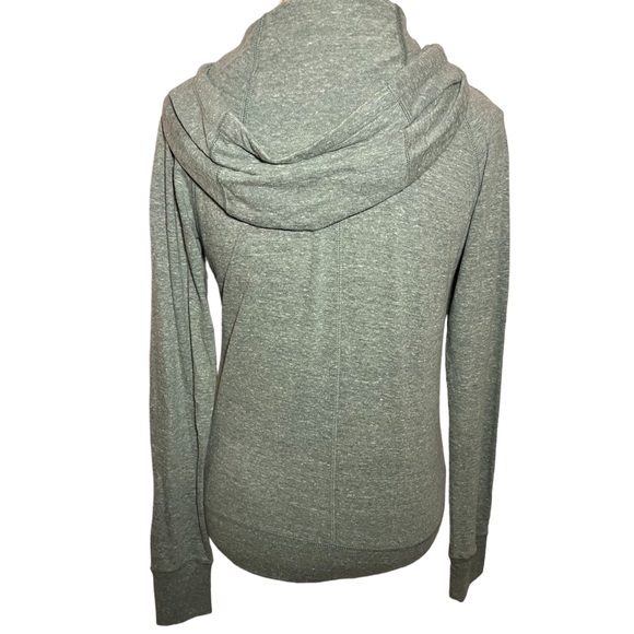 Women's Greenish Gray Nike Zip Up Hoodie Sweatshirt - Picture 2 of 3